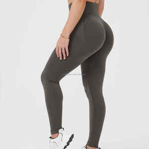 Mallas deportivas de alta calidad para mujer, ropa deportiva de cintura media para yoga, diseño sin costuras a la venta a un precio razonable - Product Image 3