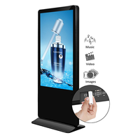 Écrans d'affichage publicitaire sur pied 43" 49" 50" 55" avec écran tactile, moniteurs Android 1k 2k 4K pour signalisation numérique