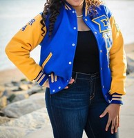 Jaket Bisbol Wol Perkumpulan Wanita Sigma Gamma Rho | Jaket Wol SGRHO