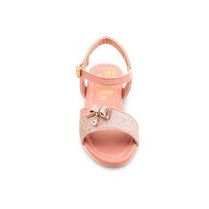 Sandalias formales de tacón rosa para niñas KD9590 - Product Image 1