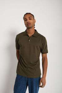 Camiseta básica de algodón para hombre, camiseta transpirable de manga corta con botones clásicos, uniforme deportivo de negocios elegante - Product Image 6