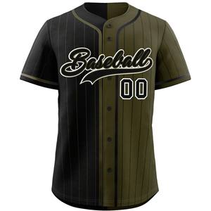 Maillot de baseball boutonné personnalisé chemise en maille haute performance uniforme de softball séchage rapide sergé broderie jeunesse USA Look - Product Image 5