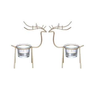 Christmas Decorative Reindeer <b>Candle</b> Holder Stylish Design Home Decor <b>Candle</b> Stand <b>Tealight</b> <b>Candle</b> Holder in Low Price - Product Image 1