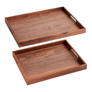 Bandeja de madera de forma redonda, elegante, superventas, personalizada, para Hotel, hogar, bandeja de servicio, bandeja de diseño de madera, venta al por mayor para servir comida, etc. - Product Image 4