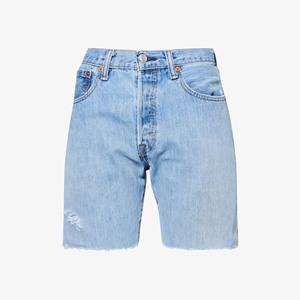 Short en denim élégant de qualité supérieure pour femmes, mode décontractée, style déchiré, look de petit ami fantastique pour la taille d'été - Product Image 6