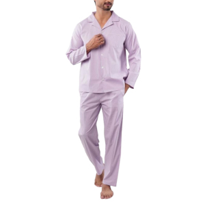 Wholesale OEM Factory Custom Spring Sleepwear Men Sexy <b>Thermal</b> Casual Solid Long Sleeve Pajama Shirts <b>Pants</b> 100% Silk Satin - Product Image 1