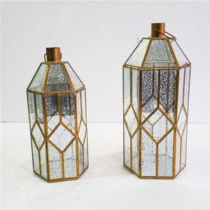Metal <b>Terrarium</b> clear Glass Candle Table Top Lantern With Brass Finished Candle Holder <b>for</b> Decoration Handmade Items on <b>Sale</b> - Product Image 4