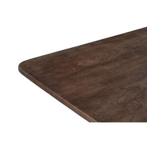 Mesa de comedor de madera de mango ajustable con acabado marrón tabaco, Colección delgada moderna personalizada para cocina, dormitorio, sala de estar - Product Image 5