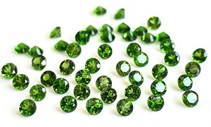 Diópsido de cromo de 2mm redondo facetado-Diópsido de cromo suelto corte redondo de calidad superior - Product Image 6