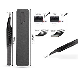 Expertly Groom & Shape Pestañas con puntas de acero inoxidable de precisión-Pinzas de volumen antiestáticas para pestañas aún más pequeñas - Product Image 2