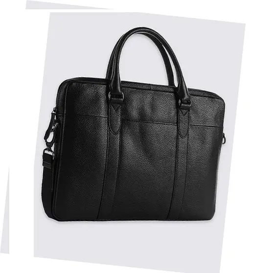 Sac personnalisé pour ordinateur portable de bureau pour femmes avec poignée en cuir Sac à main en cuir pour ordinateur portable pour hommes