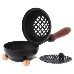 Nuevo diseño, gran oferta, quemador de incienso negro de hierro hecho a mano con mango, soporte de incienso de fragancia de aire, el mejor precio al por mayor de quemadores - Product Image 5