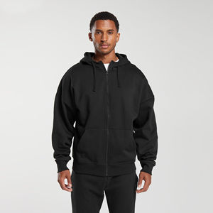 Sweat-shirts à capuche unisexes d'hiver, pulls en molleton, 100% coton mélangé, manches longues, décontractés, chauds, imperméables, respirants, vêtements de rue, hauts de sport - Product Image 1