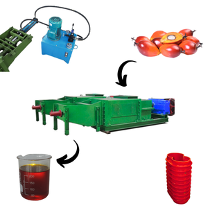 1-15 T/H Moteur Alimenté Palm Fruits Huile Presse Machine Double Double Vis Huile De Palme Extraction Machine - Product Image 4