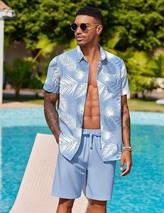 Conjuntos de Camisas Hawaianas Tropicales para Hombre, Primavera Verano, Camisas de Manga Corta Estampadas para Hombre, Conjuntos de Camisas Hawaianas - Product Image 5