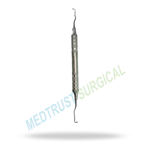 เกรซี่ ดีพ พ็อกเก็ต คิวร์เรต ลอง 13/14 เครื่องมือทำฟันแบบใช้มือสำหรับโรคปริทันต์ ทำจากเหล็กกล้าไร้สนิม ใช้ซ้ำได้ - Product Image 4