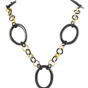 Collar de cuerno de búfalo Color miel ámbar/Collar de cuerno natural/Joyería de cuerno de búfalo - Product Image 1