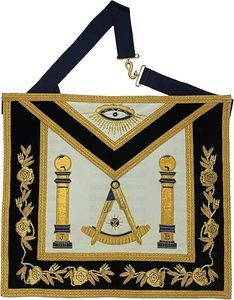 Venta al por mayor Masonic Regalia Set Delantal Collar Guantes para Freemason Lodge Grand Lodge y Chapter - Product Image 2