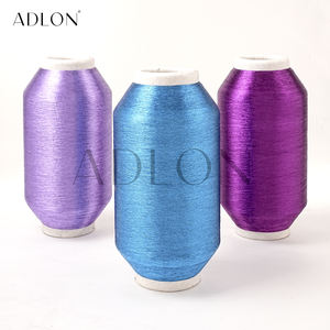 Wholesale 75D Adlon Fancy <b>Yarn</b> High Tenacity Export Quality <b>Metallic</b> Polyester/Nylon/<b>Metallic</b> Anti-Bacteria Embroidery Sewing - Product Image 1