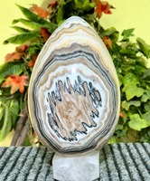 Haute qualité naturel zèbre Calcite cristal oeuf sculpté semi-précieux Reiki guérison pierre précieuse décor à la maison Feng Shui Aura sphère