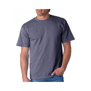 Camiseta lisa de algodón con cuello redondo para hombre, ropa informal cómoda transpirable suave, suministro a granel disponible - Product Image 2