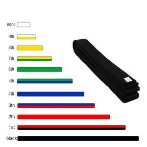 Venta al por mayor OEM nuevo 2025 CINTURÓN DE Taekwondo de alta calidad 100% algodón artes marciales Karate cinturón para la venta - Product Image 4