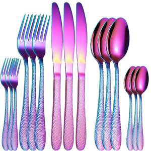 Juego de Cubiertos de Acero Inoxidable de Grado Alimenticio, Cubiertos de Acero Pulido a Espejo - Product Image 1