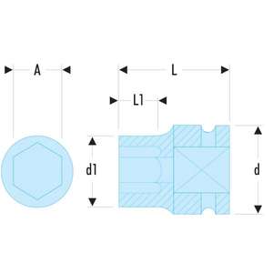 Facom 1/2'' Drive Metric <b>12</b>-<b>Point</b> Impact <b>Sockets</b> High Quality Product Category <b>Socket</b> - Product Image 2