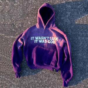 Logotipo personalizado 100% algodón cómodo peso pesado con capucha polar chándal conjunto transpirable de talla grande para el invierno de alta calidad OEM - Product Image 5