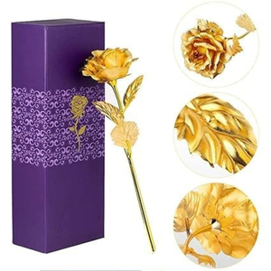 Nuevo Clásico Decorativo Oro Rosa Hecho de Metal Latón Oro Rosa Vintage Decorativo Flores rosas para proveedores mayoristas - Product Image 5