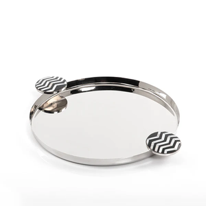ถาดเสิร์ฟอาหารโลหะแข็งสไตล์โมเดิร์นสำหรับตกแต่งบ้านร้านอาหารและโรงแรมถาดเสิร์ฟดีไซน์ตามสั่ง - Product Image 6