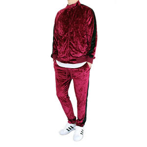 Fabricante profesional de alta calidad más vendido diseño personalizado y logotipo chándal de terciopelo en diferentes colores - Product Image 3
