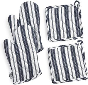 Comfortable 100% Cotton Double <b>Oven</b> Mitts High Quality Premium Material Pot Holder Quick Selling Poly Fill Sustainable Reusable - Product Image 2