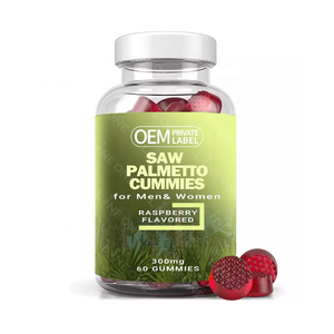 Promuovere la crescita di nuovi follicoli piliferi ad alta potenza biotina e ha visto Palmetto DHT bloccanti Gummies - Product Image 1