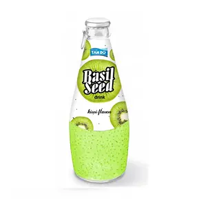 Atacado Premium Quality Basil Seed Drink Em 290ml Garrafa-OEM Aceitado-Amostra Grátis-Design Grátis