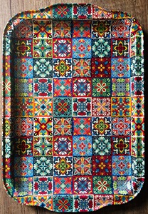 Plateau de service en bois MDF avec revêtement émaillé, design, hôtels et restaurants, articles de cuisine, plateau de table, haute qualité - Product Image 5