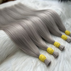COLORES AL POR MAYOR SOLO DONANTE CALIENTE POPULAR CUTÍCULA ALINEADA NATURAL RECTA MÁQUINA TRAMA EXTENSIONES DE CABELLO HUMANO VIETNAMÉS - Product Image 4
