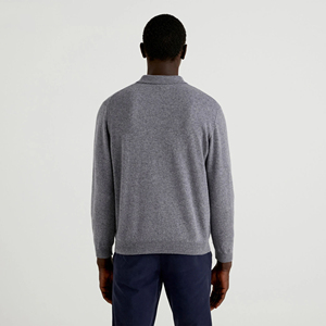 New Wholesale <b>Men's</b> for Polo <b>Shirts</b> <b>Long</b> <b>Sleeve</b> with Full <b>Sleeves</b> Solid <b>Striped</b> Breathable Knitted Fabric <b>Men's</b> Clothing - Product Image 2