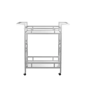 Luxury Handmade Ceramic Bar Serving <b>Trolley</b> Premium Modern Eco-Friendly American Style <b>Drinks</b> Organizer Cart Plated Zahid - Product Image 5