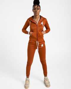 Survêtement grande taille pour femmes très vendu ensemble de survêtements à haut court pour femmes taille personnalisée avec quantité minimale de commande bas motif solide pour l'hiver - Product Image 5