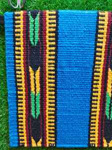 Western Show Horse Saddle Blanket Diseño de Nueva Zelanda Manta de sillín de lana hecha a mano Top Wool Saddle Pad Size - Product Image 3