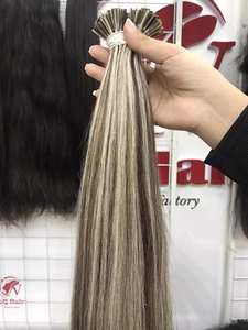 Prix de gros vente chaude VQ cheveux Linda modèle 100% cheveux humains vietnamiens i-pointe kératine Extensions Machine Double trame - Product Image 2