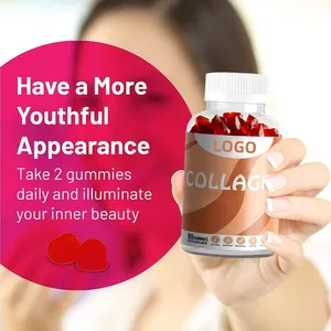 Erhöhen Sie Ihre Marke Eigenmarken-Supplements für Haarsäule und Nagelgesundheit für Erwachsene vegane Biotin-Kollagen-Gummi