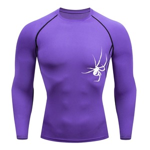 2025 nouveau imprimé Rash Guard hommes personnaliser imprimé manches longues chemise élégant été respirant Jogging porter - Product Image 1