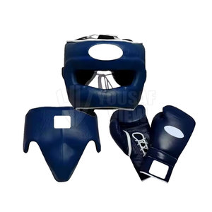 Venta al por mayor de conjuntos de Boxeo por encargo OEM Boxing Head Guard & Ingle Guard Kit Cup Set para la venta - Product Image 1