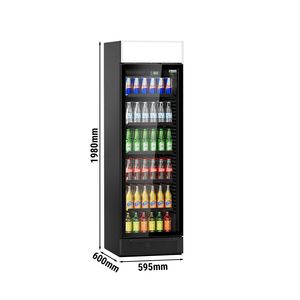 Refrigerador comercial para bebidas con cubierta iluminada - 595 mm - 345 litros - con 1 puerta de vidrio abatible - Iluminación LED - Product Image 2