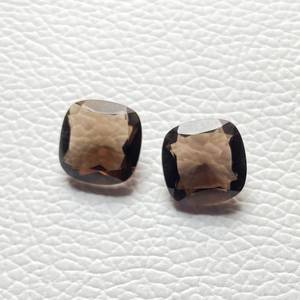 Cojín facetado de cuarzo ahumado Natural 100%, piedras preciosas sueltas de tamaño calibrado genuino a la venta a precio mayorista, venta al por mayor, OEM - Product Image 1
