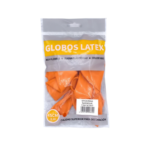 Palloncini in Lattice Decotex 45Cm Arancioni R18 per Decorazioni Festa - Product Image 2
