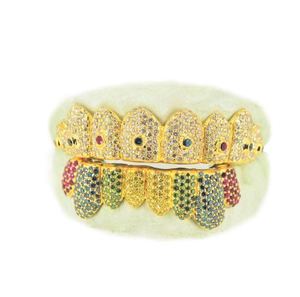 Custom Perm Cut Colorful Diamond Grillz Trillion Cut & Dust Finish Juego de 8 o 16 piezas Impresión incluida Totalmente personalizable - Product Image 1
