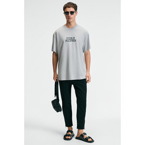 GRIMELANGE FEAST เสื้อยืดคอกลมแขนสั้นพิมพ์ลายผ้าฝ้าย 100% สำหรับผู้ชาย - Product Image 3